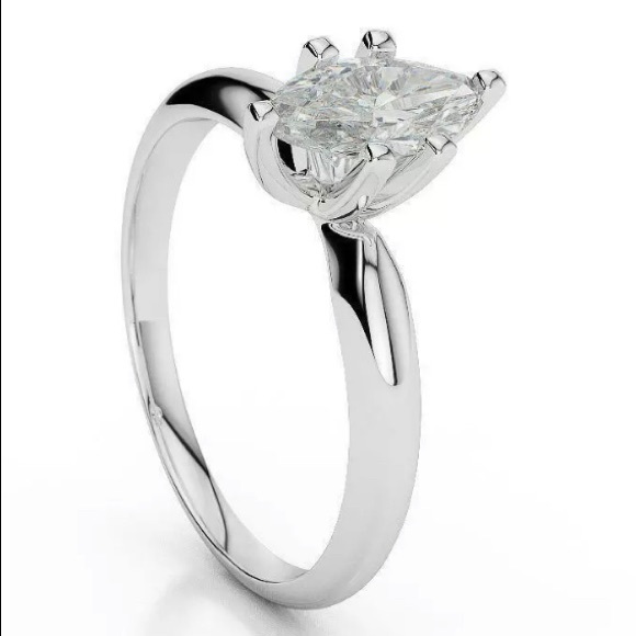 1ctw Diamond Marquise genuine diamond set in 14 k - Picture 5 of 5